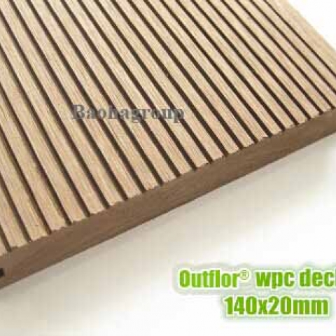 Sàn gỗ nhựa WPC ngoài trời tấm đặc OBM140S20A